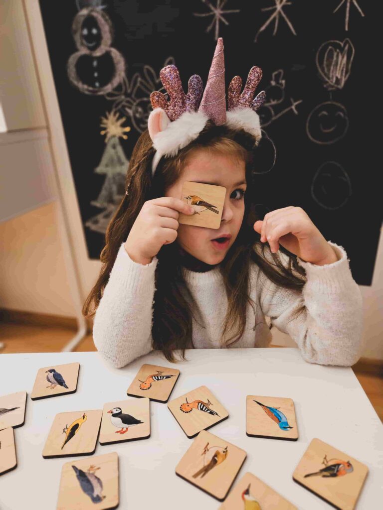 Drewniana gra memory - Ptaki Europy z kartami edukacyjnymi Drewniana gra memory - Ptaki Europy z kartami edukacyjnymi