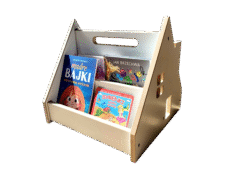 Półka na książki dla dzieci- biblioteczka Montessori