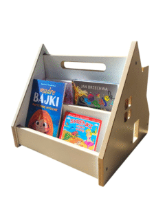 Półka na książki dla dzieci- biblioteczka Montessori