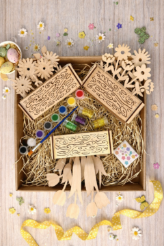 Kreatywny zestaw z trójwymiarowymi kwiatami DIY dla dzieci