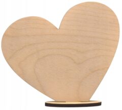 SERCE 15 cm z podstawką do dekoracji DIY DZIEŃ BABCI DZIADKA